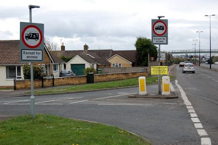 Junction of Shellmor Avenue with the A38 Gloucester Road,Patchway.