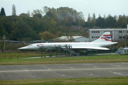 Concorde G-BOAF at Filton Airfield.