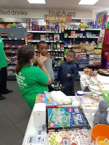 NSPCC fundraising day at the SPAR store in Rodway Road, Patchway.