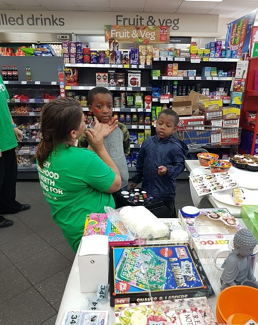 NSPCC fundraising day at the SPAR store in Rodway Road, Patchway.