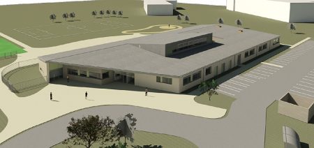 Pegasus School, Patchway - 3D view from planning application.
